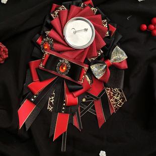 复古设计洛丽塔胸针 买一送一徽章痛包吧唧托 蝴蝶结填充饰品配件