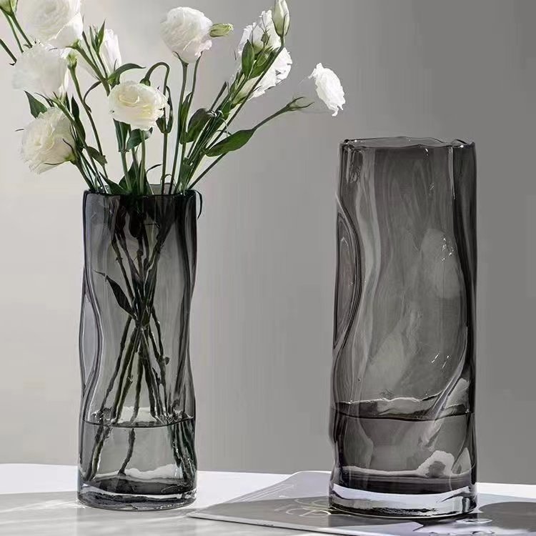 创意艺术玻璃花瓶客厅摆件玫瑰百合鲜花插花器样板间软装饰品,家居饰品,花瓶,淘宝优惠券,粉丝福利购,淘宝优惠卷