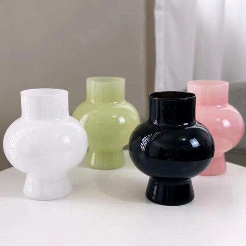 灯笼冷灰色花瓶风高颜值绣球花佛手古典花瓶国风复古风