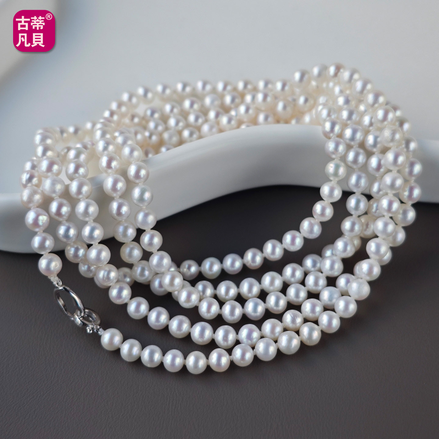 5-6mm近正圆形真天然淡水珍珠项链毛衣长项链纯银时尚高级感女款,珠宝/钻石/翡翠,颈饰,淘宝优惠券,粉丝福利购,淘宝优惠卷