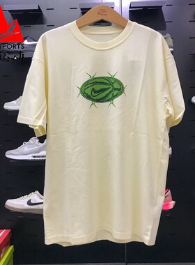 耐克男T恤2025夏季纯棉西瓜印花宽松运动休闲短袖上衣 HV1676-113