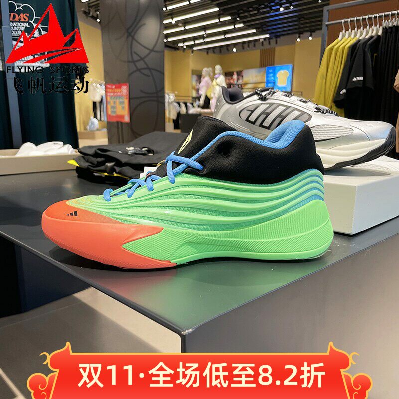 阿迪达斯男2025秋季新款利拉德缓震耐磨低帮实战专业篮球鞋KI5949