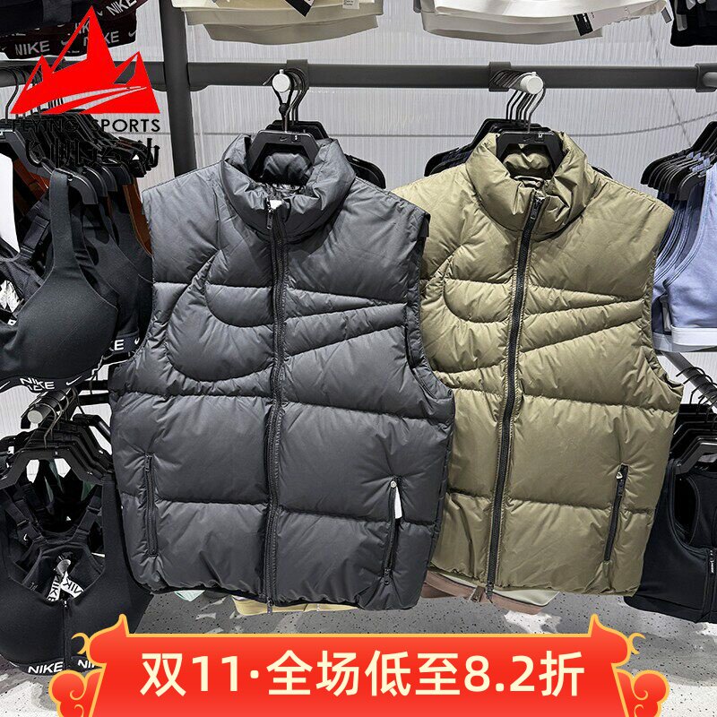 Nike耐克男装2025冬季大钩子防寒保暖休闲羽绒马甲背心IH2369-010