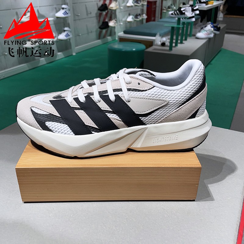 阿迪达斯男鞋2025春季新LIGHTBLAZE透气缓震耐磨运动跑步鞋JH6944