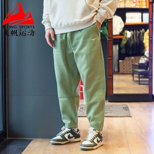 Nike耐克男裤2023秋冬款针织加绒宽松束脚运动休闲长裤DX1365-386