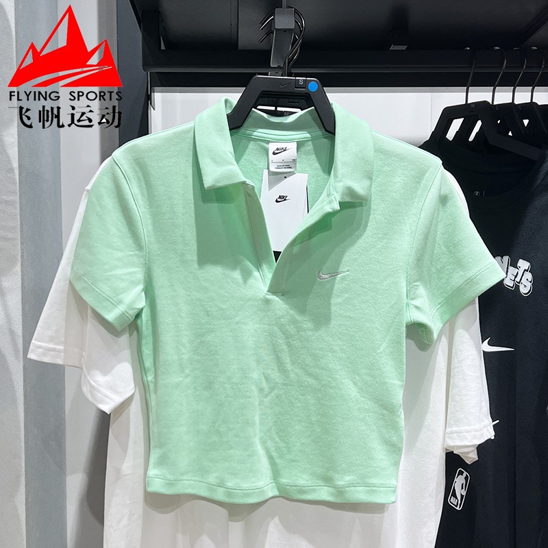 高腰露脐短款POLO衫休闲短袖T恤