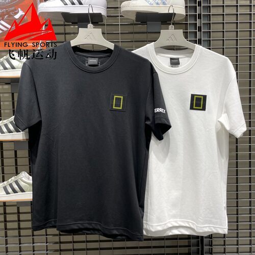 阿迪达斯男女款2025秋新款情侣装户外速干运动短袖T恤KC2352-5417