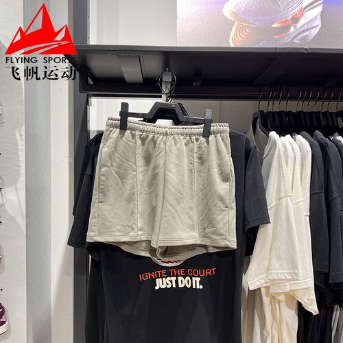 美式毛圈宽松运动休闲裤短裤耐克