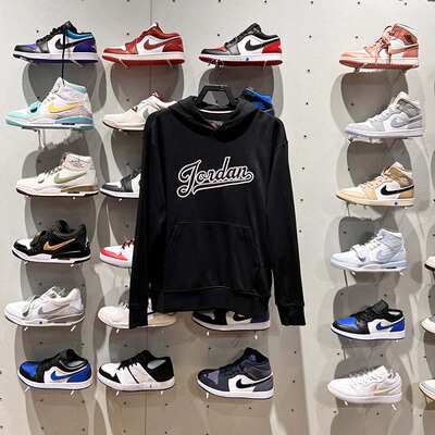 Nike耐克卫衣男2024春针织毛圈篮球运动休闲连帽套头衫FN4614-010