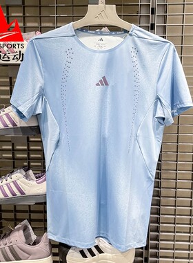阿迪达斯男装2026夏季速干训练跑步宽松运动短袖T恤KY5051 KR5102