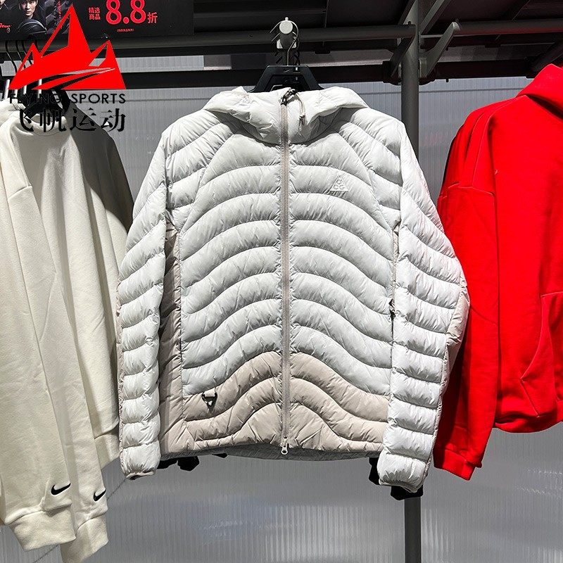 耐克棉服男2026春季ACG户外超薄保暖运动连帽夹克外套 HJ3736-025
