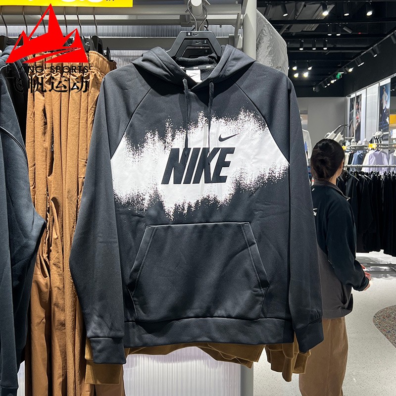 Nike耐克男装2025冬加绒保暖宽松连帽印花休闲运动卫衣HV4063-010