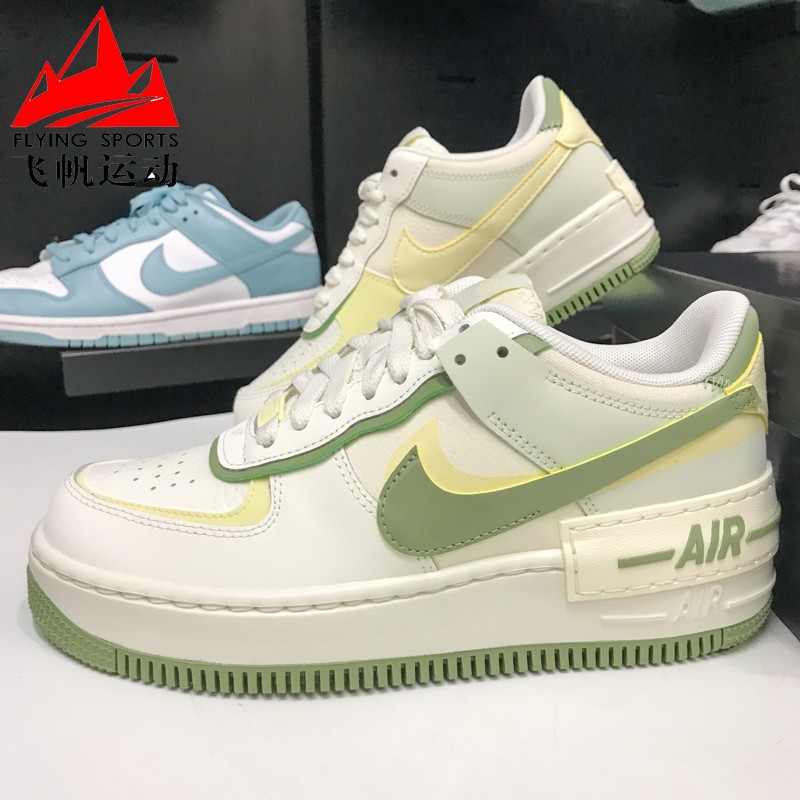 NIke耐克女鞋2025夏款马卡龙厚底耐磨空军一号休闲板鞋FN6335-101