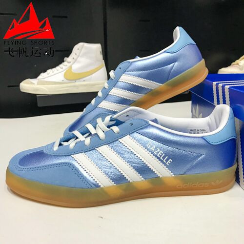 阿迪达斯三叶草女鞋2025秋GAZELLE经典时尚运动休闲鞋板鞋 JS1407