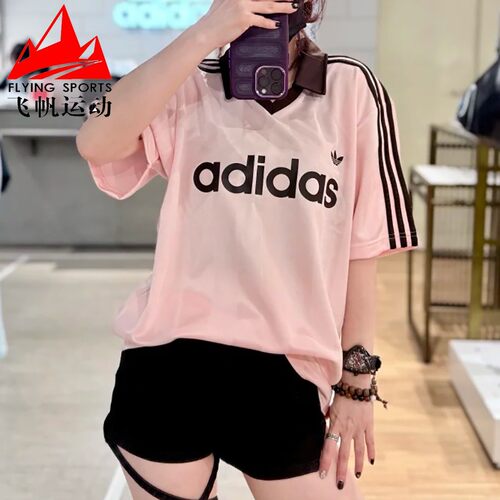 阿迪达斯三叶草男装2026夏季复古足球风宽松运动短袖POLO衫KE3580