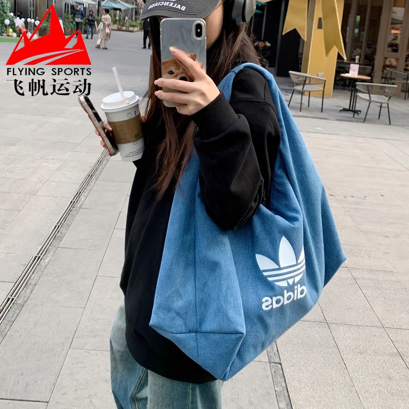 牛仔风单肩包云朵包手提包拎包
