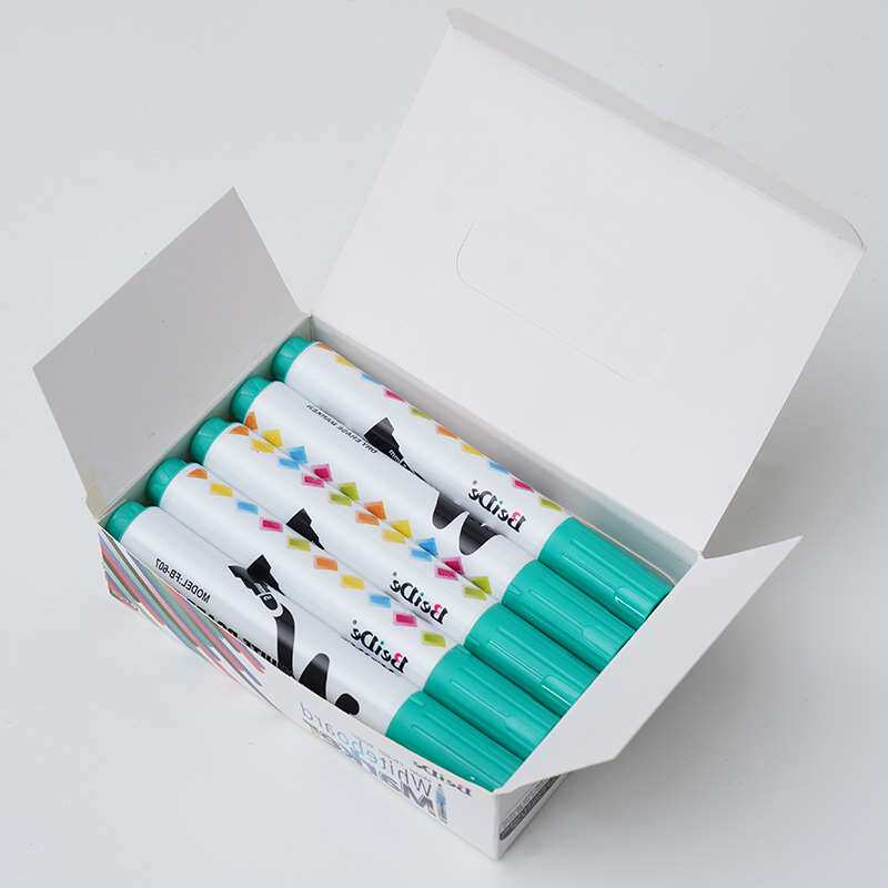 화이트 보드 펜 지울 수있는 대형 두꺼운 머리 칠판 펜 어린이 무독성 잉크 교사 수성 색상 빨간색 파란색 검정색 흰색