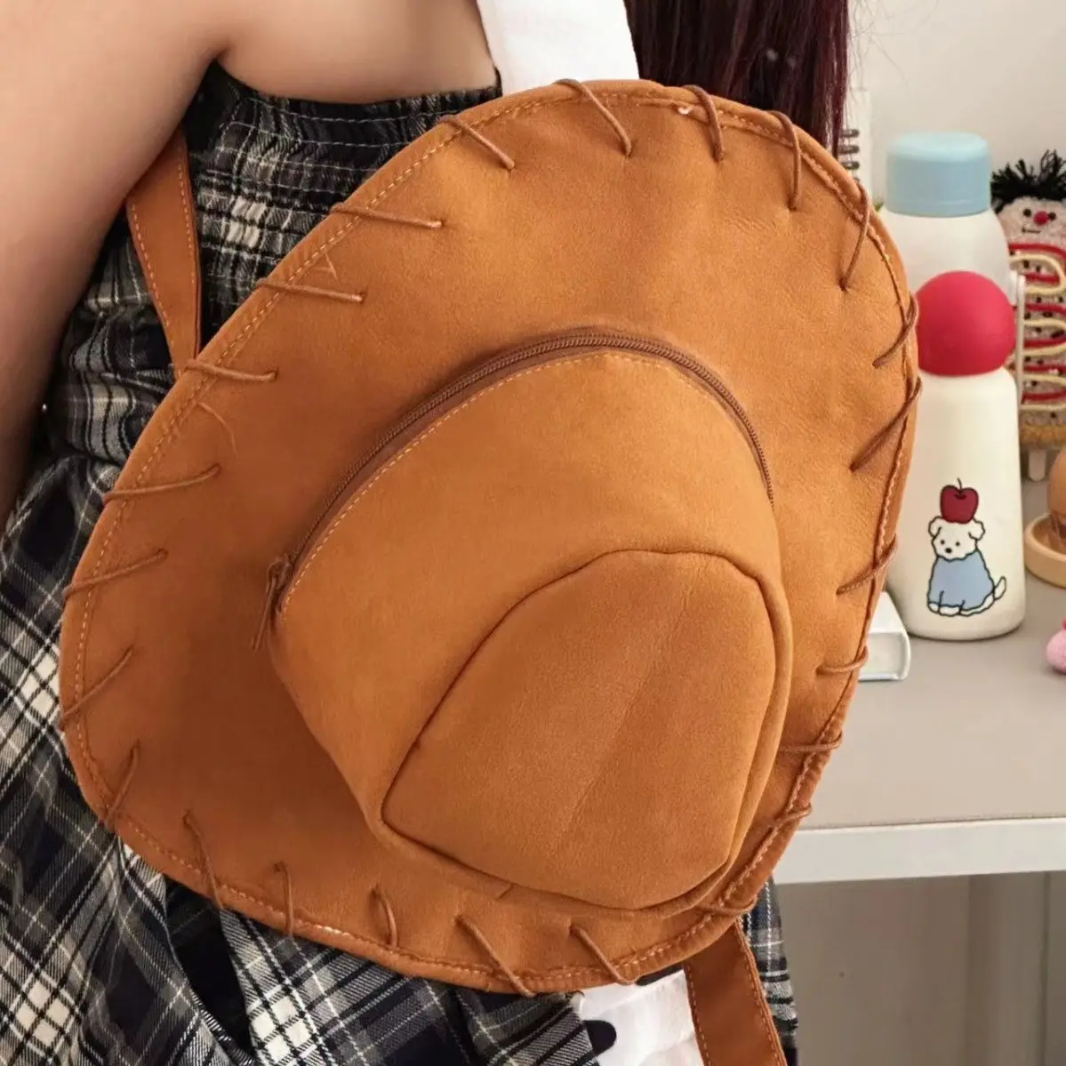 胡迪包可愛造型帽子背包趣味