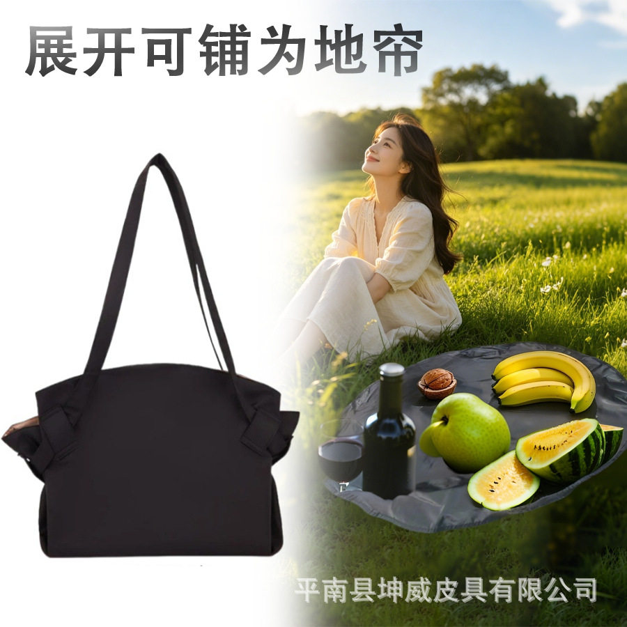 新款大容量可平摊展开单肩露营