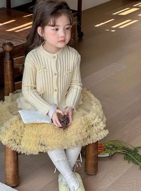 CHERRYCOCO女童套装秋冬新款女宝宝洋气生日礼服甜美公主二件套