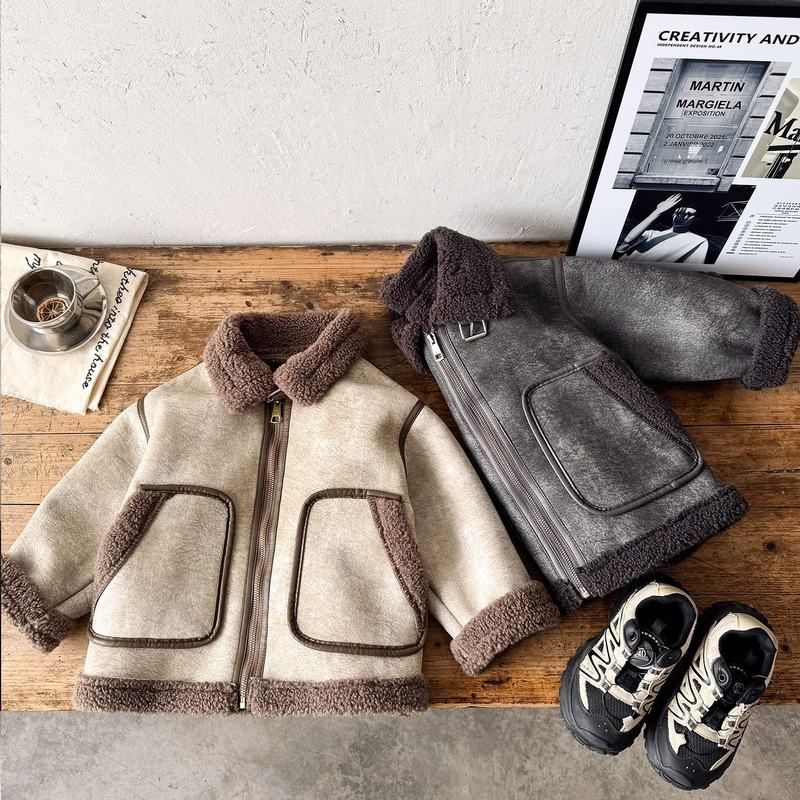 男童外套秋冬季儿童皮毛一体2025