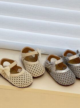 {16-26码}儿童公主鞋婴儿学步鞋春夏季女童鞋编织镂空透气宝宝鞋