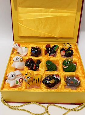 浚县非遗特产泥咕咕十二生肖动物