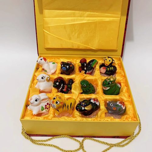 浚县非遗特产泥咕咕十二生肖动物