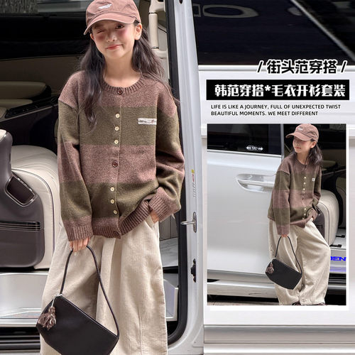 针织女中厚3岁毛衣/针织衫