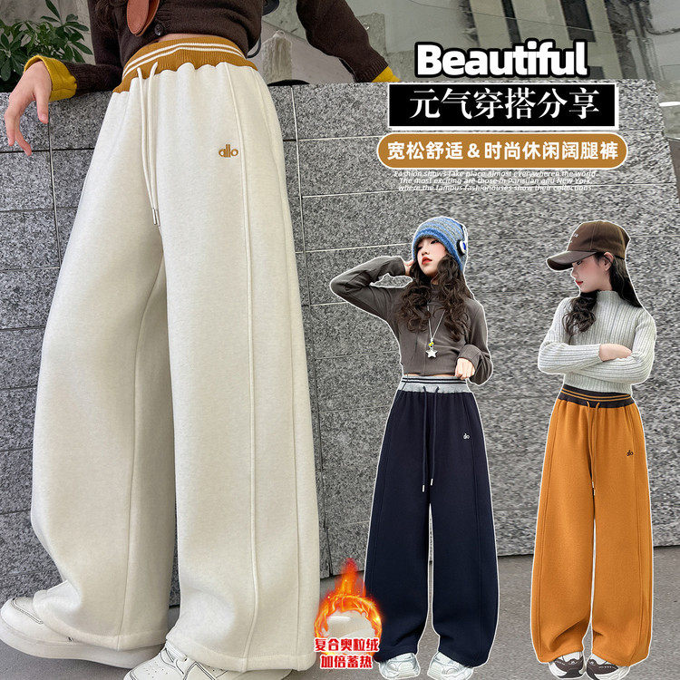 针织休闲秋冬女实拍有模特裤子