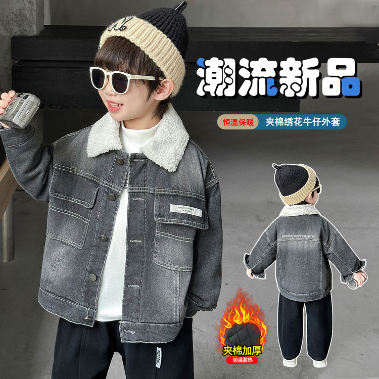 聚酯纤维有帽不可拆男2岁普通外套