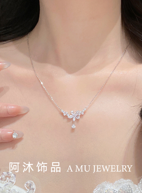 纯银小众设计项链女送闺蜜礼物