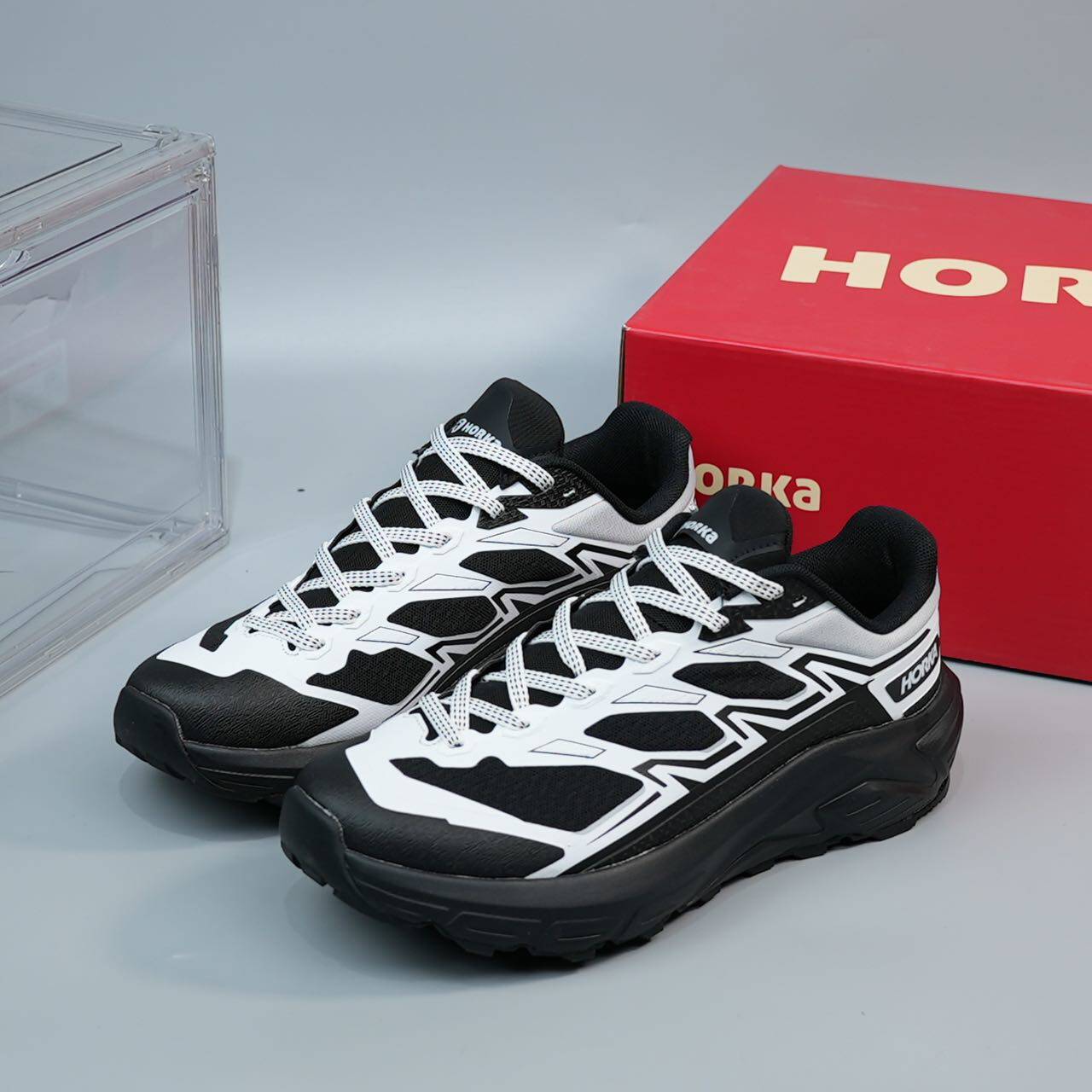 撤柜款越野跑鞋男女通用轻便防滑系带运动鞋户外登山徒步鞋