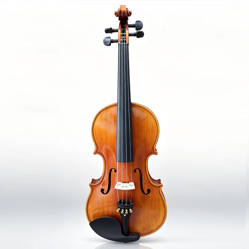 追乐小提琴专业演奏款实木独板violin乌木配件手工制作精选欧料琴