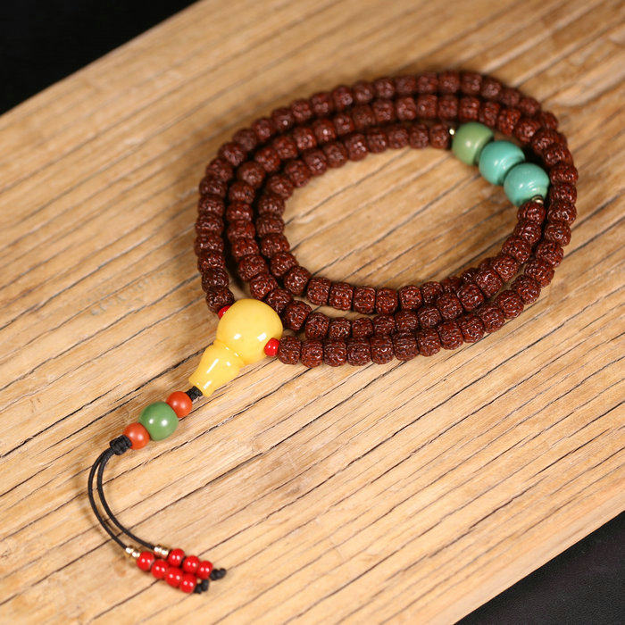 一代盘龙纹 藏式 小金刚菩提籽 老金刚爆肉 红润纯手盘小金刚树王