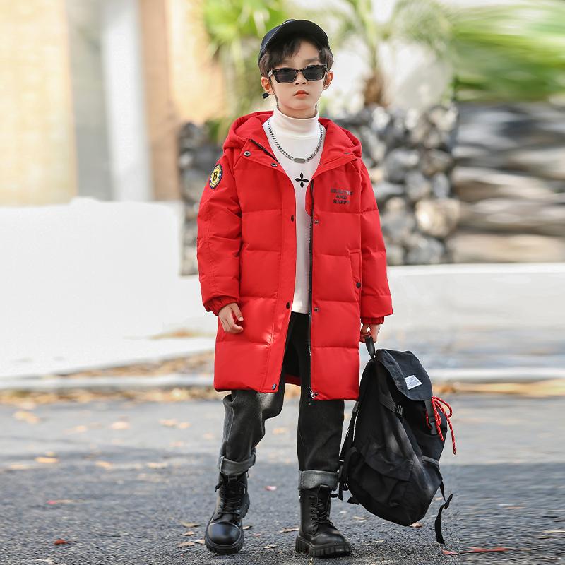 童装中长款加厚羽绒服洁成依依