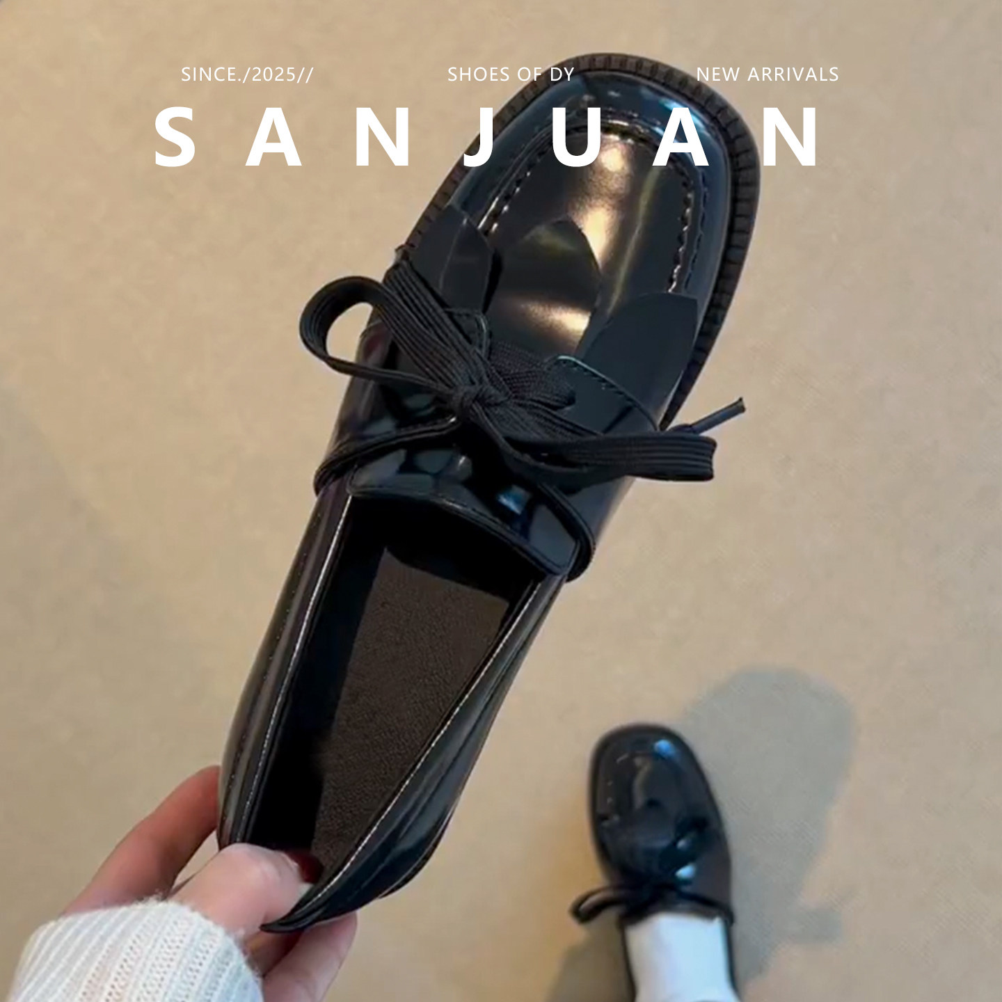 【三卷】复古英伦圆头粗跟小皮鞋女2026春季新款百搭通勤深口单鞋,女鞋,深口单鞋,淘宝优惠券,粉丝福利购,淘宝优惠卷