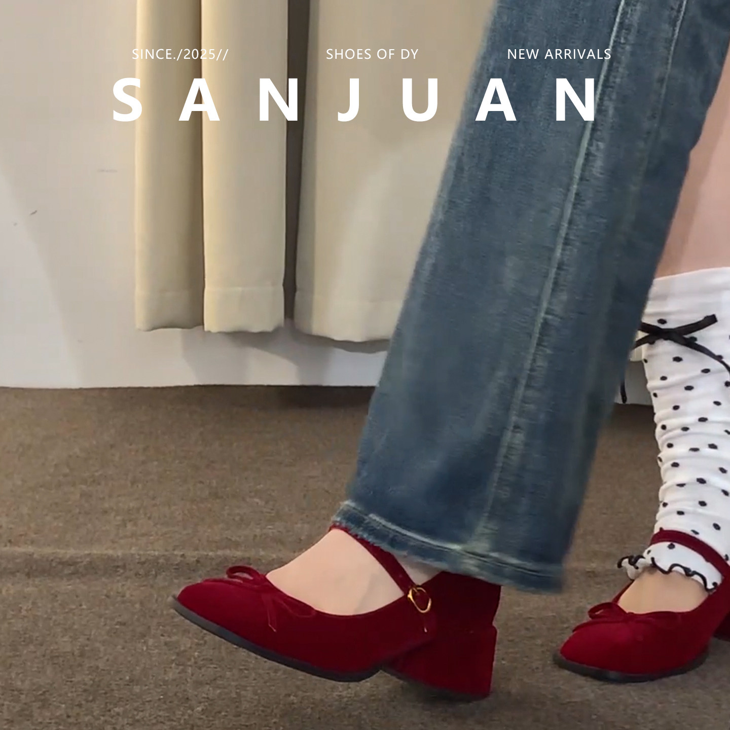 复古辣妹厚底粗跟玛丽珍鞋