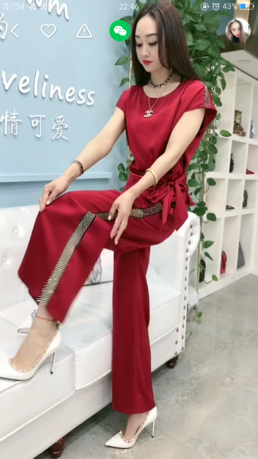 2023年春夏季醋酸真丝套装女