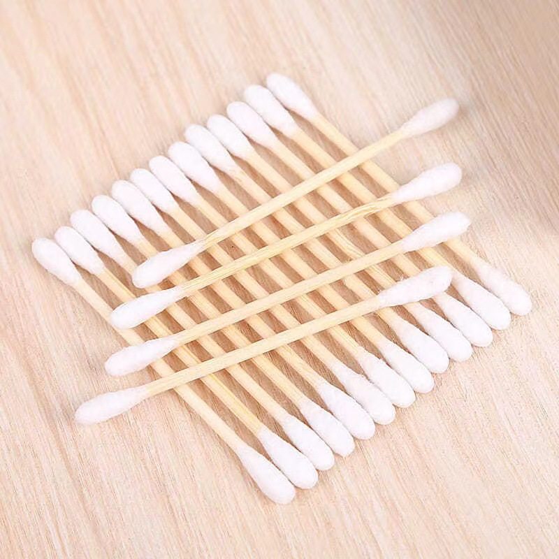 200支掏耳化妆用木棒棉花棒多功能双头棉签棒一次性清洁棉棒