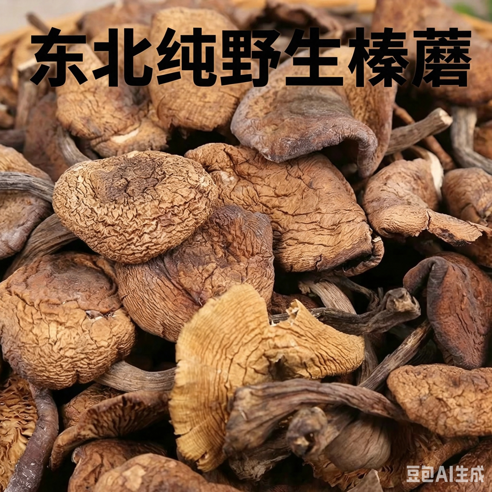 东北特产野生菌干货榛蘑野生蘑菇丁