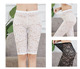瑜伽裤 夏女士精品七分打底裤 薄短裤 五分裤 锦纶蛔大全蕾丝镂空中裤