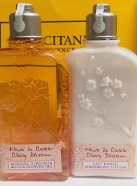 欧舒丹樱花护手霜30身体乳沐浴露250ml套装礼盒伴手礼圣诞节礼物