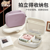 适用于富士拍立得mini12收纳包大容量旅行mini99收纳盒硬壳抗压90