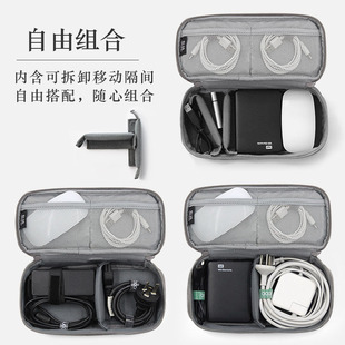 笔记本电源线收纳包电脑适配器充电器鼠标数据线多功能数码收纳袋