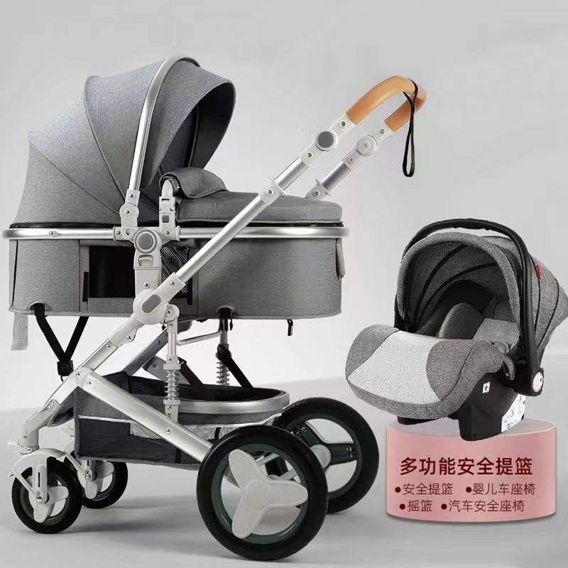 高景观婴儿推车轻便折叠双向减震