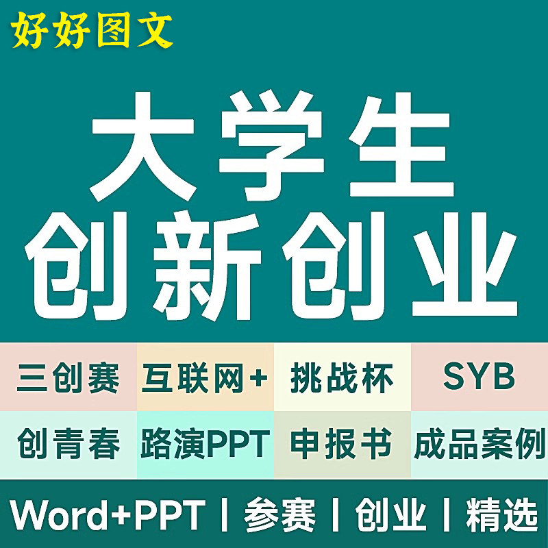 大学生创新创业计划书word成品案例syb三创大赛ppt商业策划书撰写 - 实物图