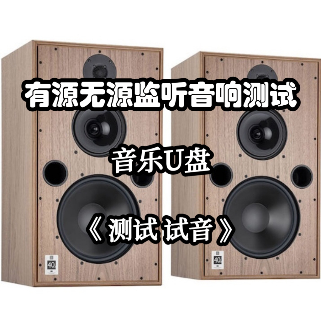 有源无源监听音箱音响试音测试音乐u盘家庭家用分离分轨解码分频
