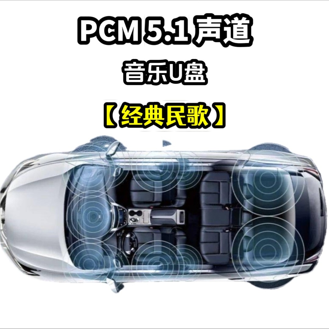 pcm5.1wav格式音乐u盘经典民歌dts音效独立分轨环绕车用车载解码