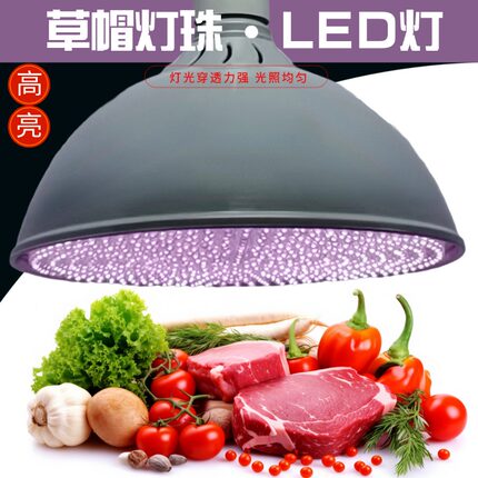 LED冷白光自然光超亮无频闪草帽灯珠e27螺口节能省电室内照明灯泡
